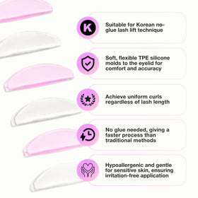 CURACORO Korean Lash Lift Shields flat silicone design