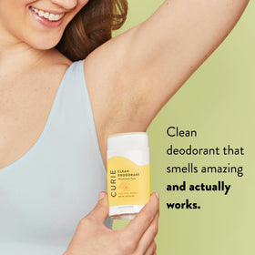 Curie Natural Deodorant Orange Neroli stick side view