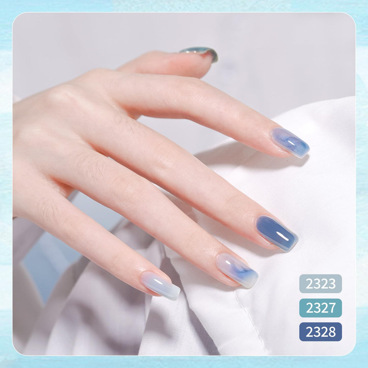 Curing GAOY gel polish under UV light