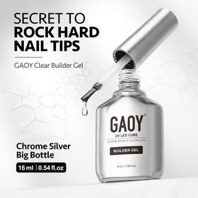 Curing process of GAOY Clear Builder Gel under UV lamp