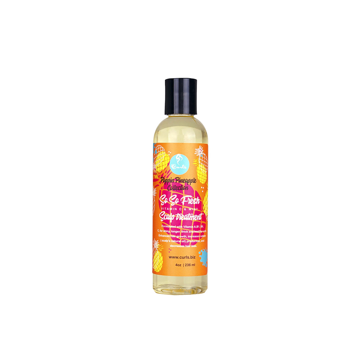 Curls Poppin Pineapple Vitamin C Scalp 4oz front view
