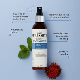 CURLSMITH CurlFit Reviving Mist 6 oz side view showing spray nozzle