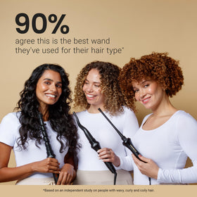 CURLSMITH Defrizzion Curl Reviving Wand with ceramic barrel