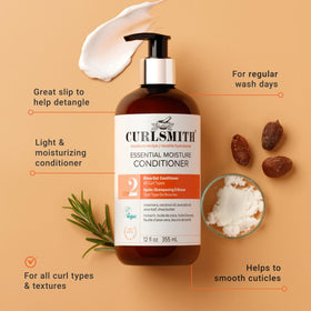 CURLSMITH Essential Moisture Conditioner back view with ingredient list
