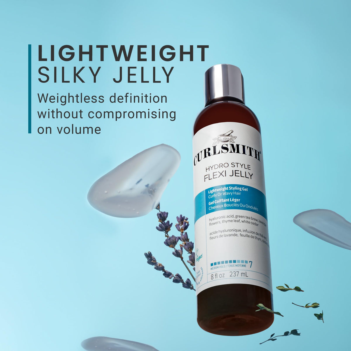 CURLSMITH Hydro Style Flexi Jelly 16 oz with lavender flowers