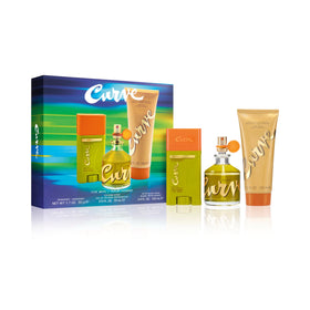 Curve Fragrance Gift Set for Men 3-Piece Collection front view