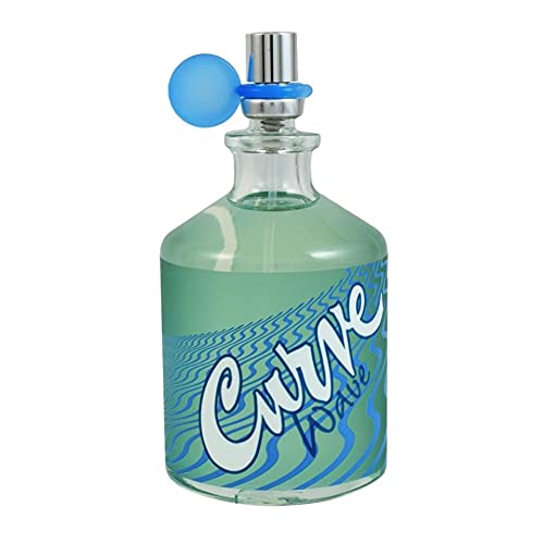 Curve Wave Cologne bottle side view
