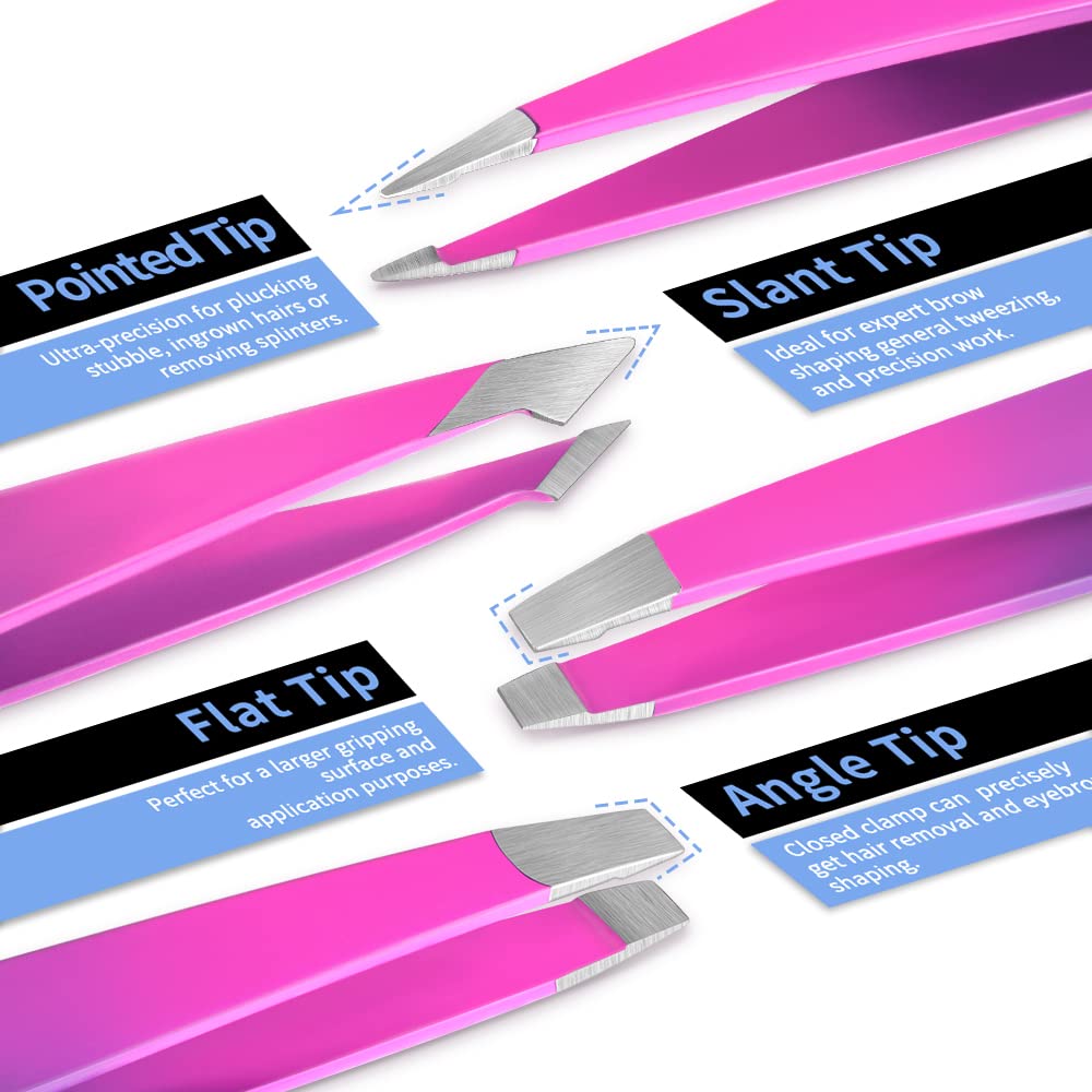 Curved scissor included in TsMADDTs Eyebrow Tweezer Set