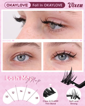 Curved tweezers from OKAYLOVE lash kit