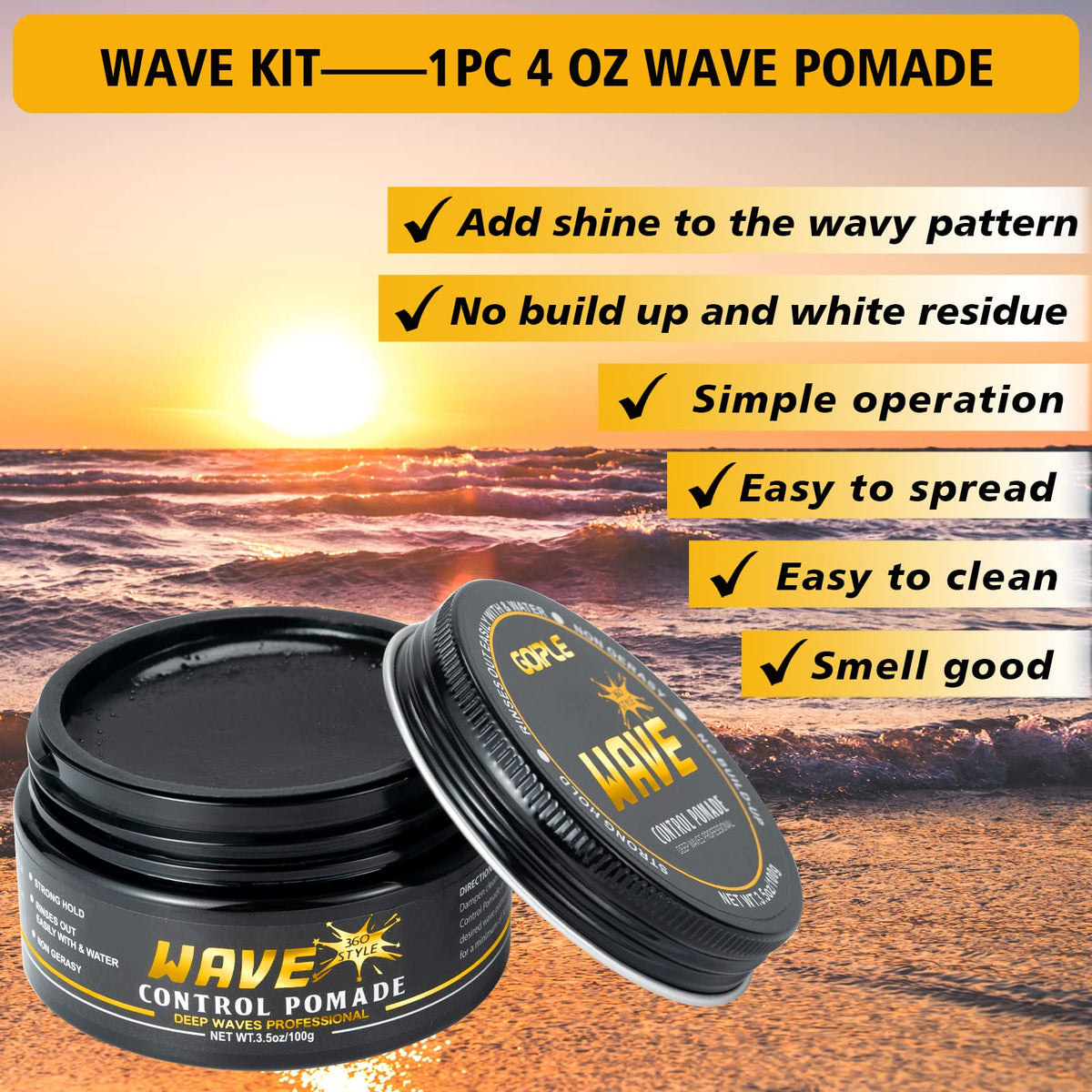 Curved wave brush included in Goiple Wave Kit