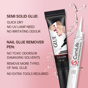 CurvLife 5ml Nail Glue Remover Pen side view