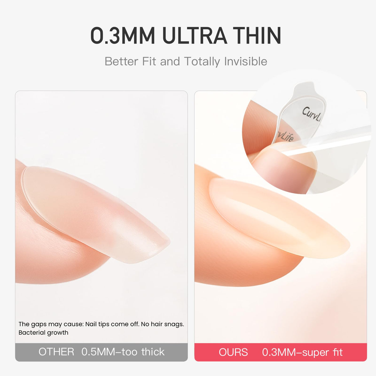 CurvLife CareHold Pro Nail Adhesive Tabs side view