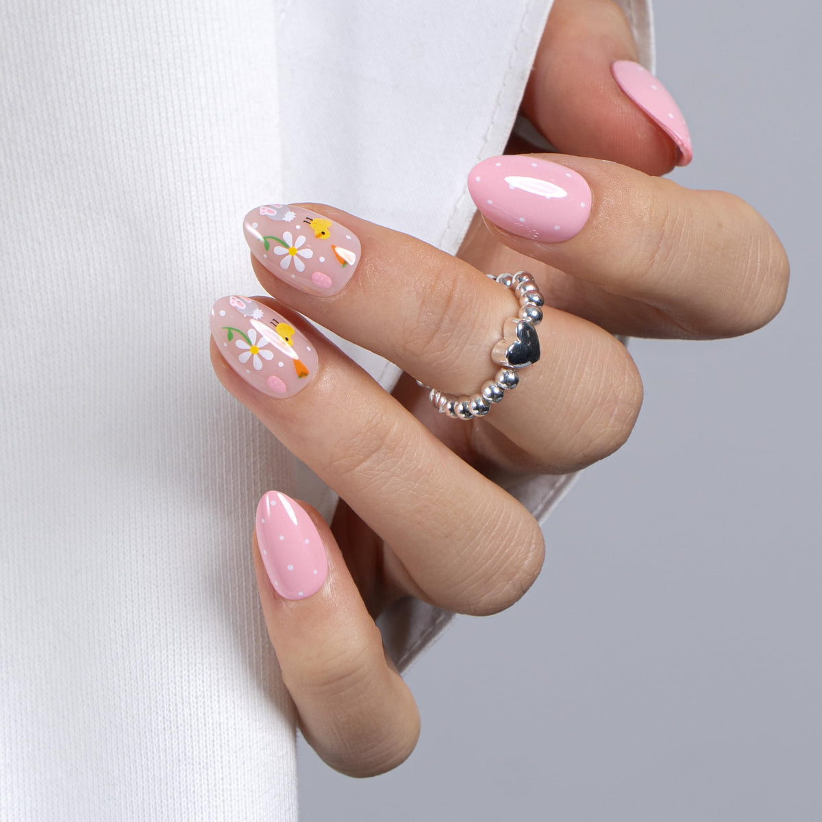 CurvLife Extra Short Almond Press On Nails kit with multiple sizes
