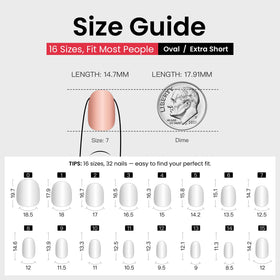 CurvLife Extra Short Square Press On Nails with adhesive tabs and glue