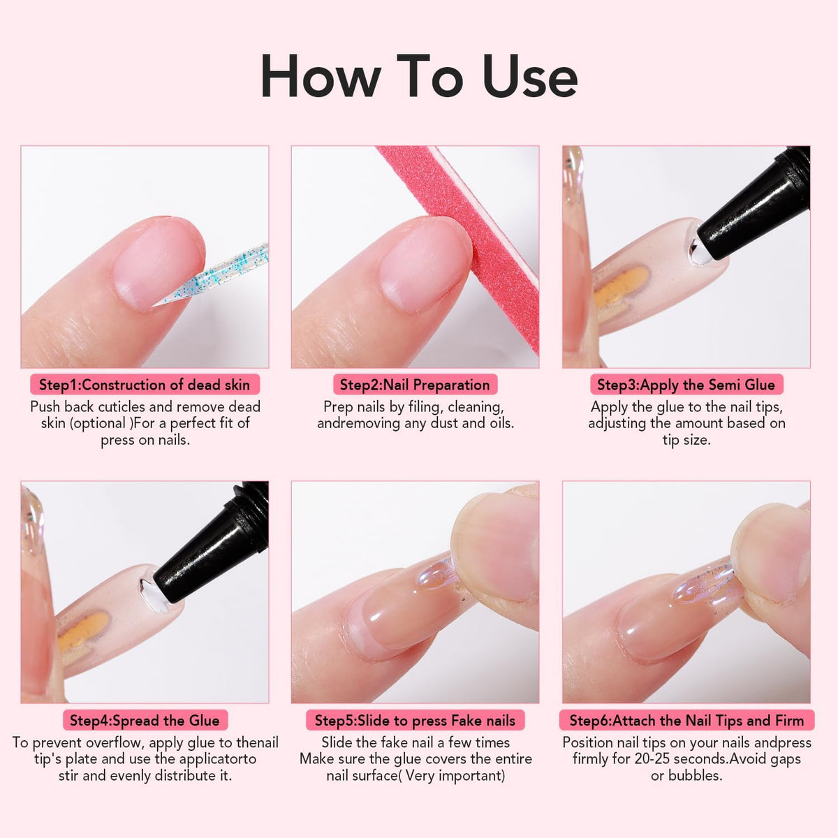 CurvLife nail glue gel with fine tip applicator