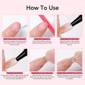 CurvLife nail glue gel with fine tip applicator
