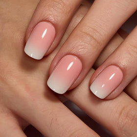 CurvLife Ombre Press On Nails with a double-sided nail file