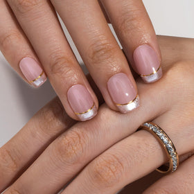 CurvLife Press On Nails kit including nail glue and adhesive tabs