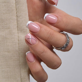 CurvLife Press On Nails Midnight Prism Dark Purple front view