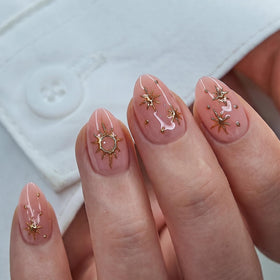 CurvLife press on nails Mystic Dawn with included nail glue and adhesive tabs