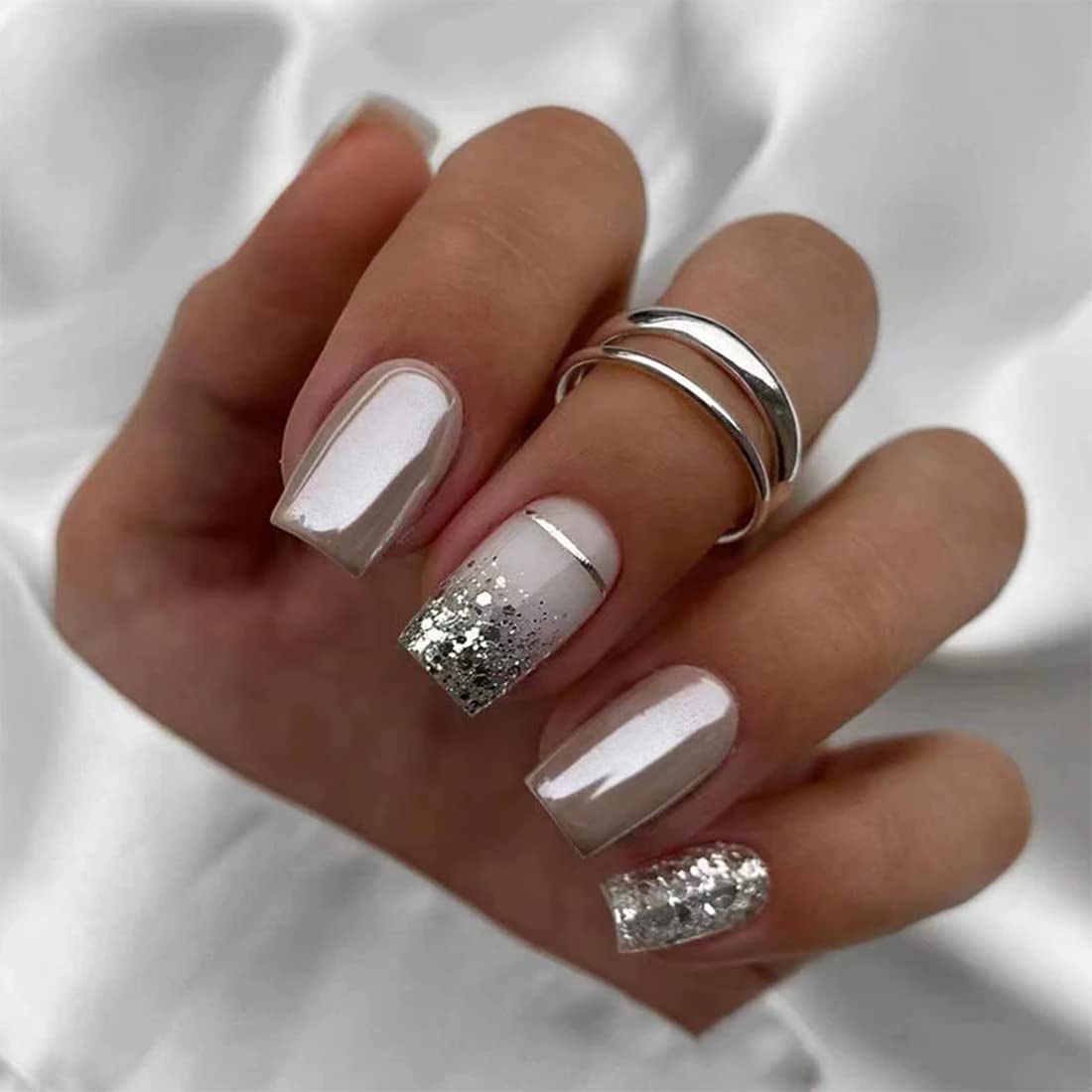 CurvLife Press On Nails package with 24 pieces and nail file