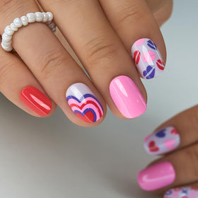 CurvLife press on nails set with nail glue and accessories