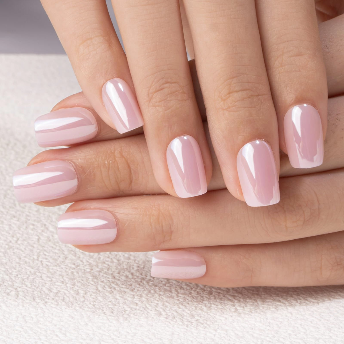 CurvLife Press on Nails Short Square in storage box