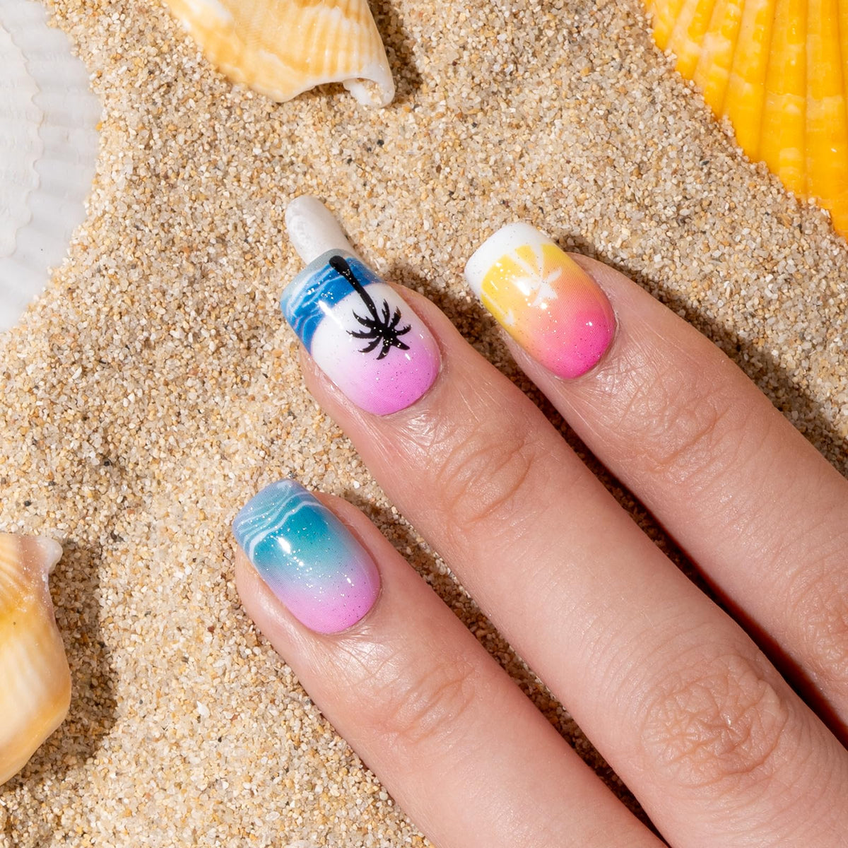 CurvLife press on nails with accessories including glue and file