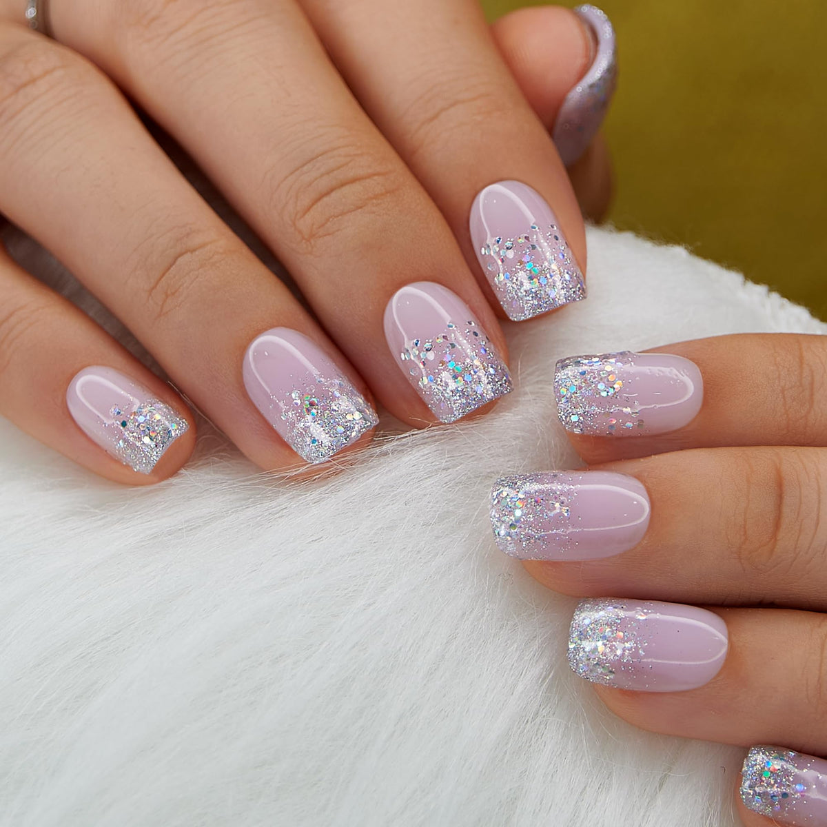 CurvLife Short Press On Nails in various sizes laid out