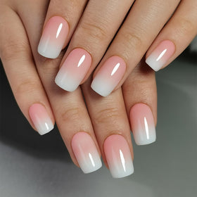 CurvLife Short Square Press On Nails packaging with included accessories