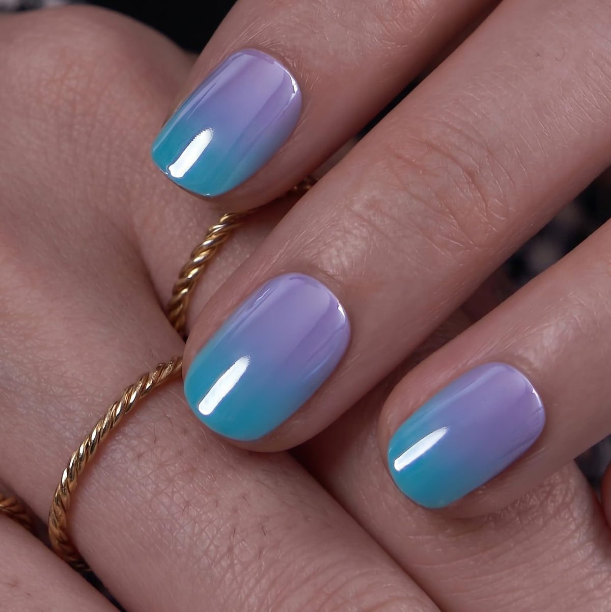 CurvLife Short Squoval Press On Nails in packaging