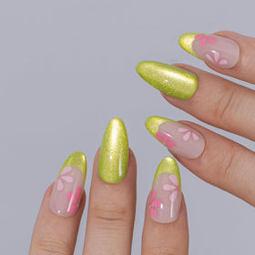 CurvLife Soft Gel Almond Press On Nails in various sizes and shapes