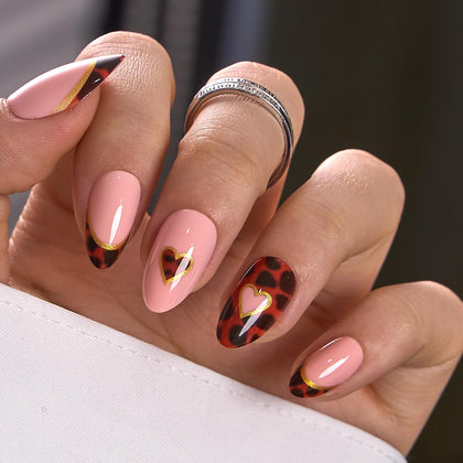 CurvLife Soft Gel Almond Press On Nails Kit front view with packaging