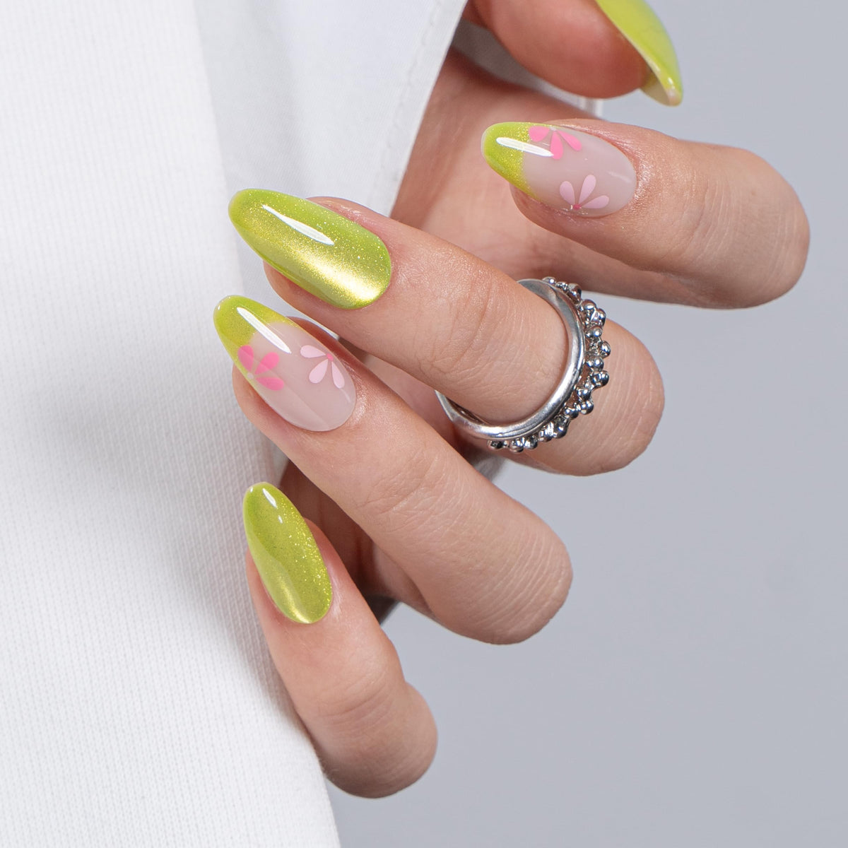 CurvLife Soft Gel Almond Press On Nails with included nail glue and accessories