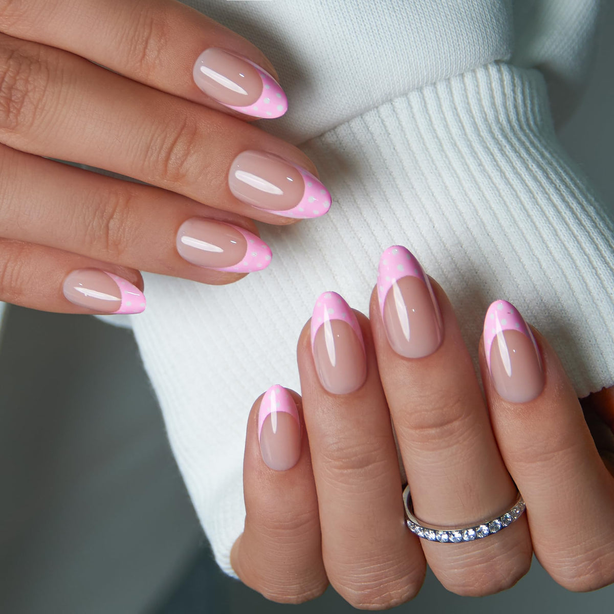 CurvLife Soft Gel Press On Nails close-up showing glossy finish