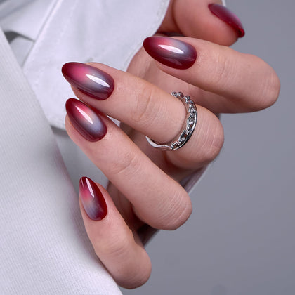 CurvLife Soft Gel Press On Nails Cosmic Fade kit front view