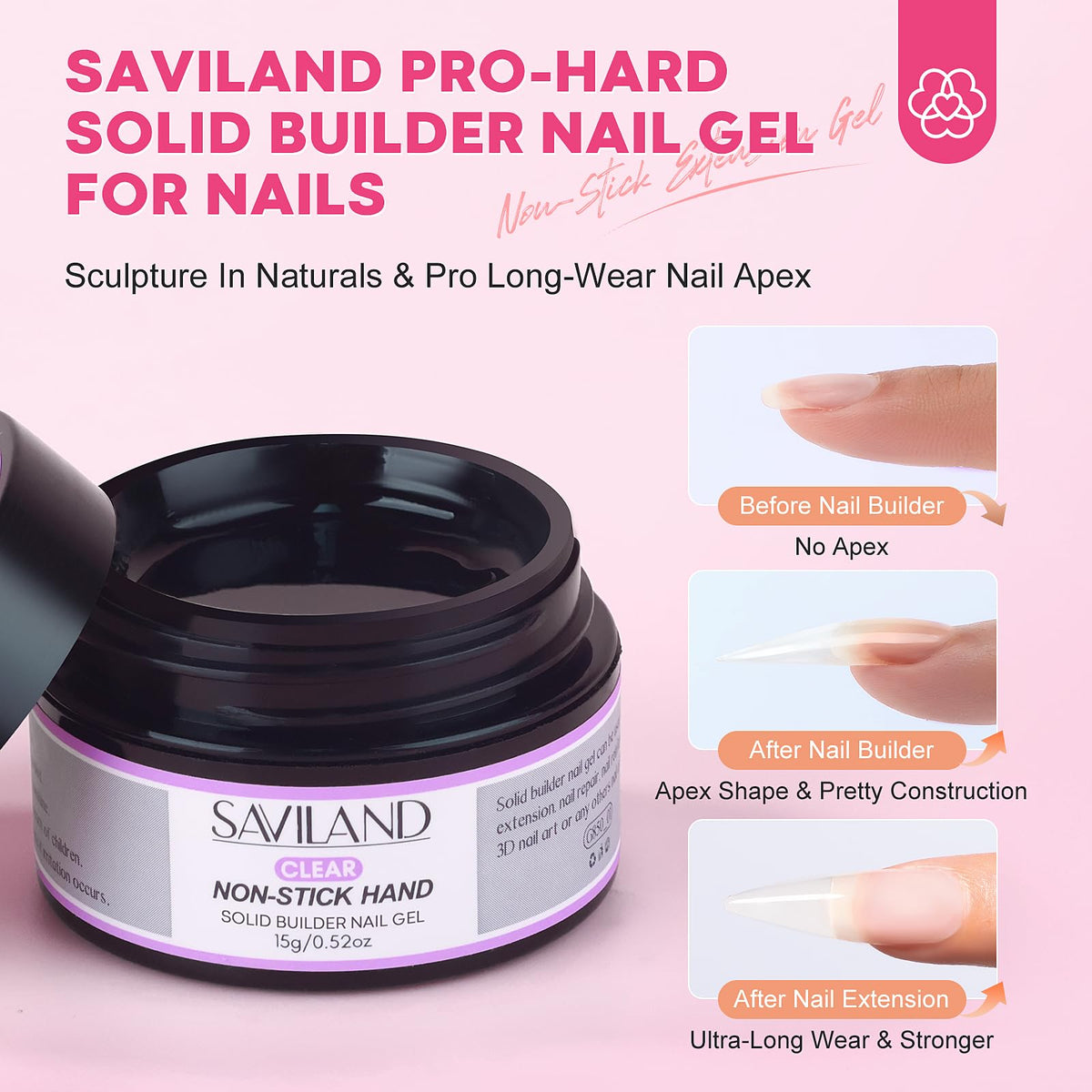 Cuticle pusher and nail file included in SAVILAND kit