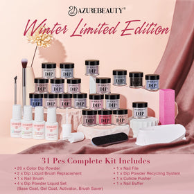 Cuticle pusher and recycling system from AZUREBEAUTY dip powder kit