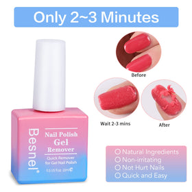 Cuticle pusher included in BESNEL Gel Nail Polish Remover pack