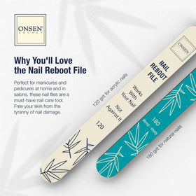 Cuticle serum bottle included in ONSEN nail care kit