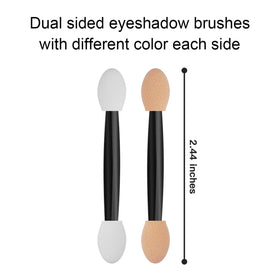 Cuttte eye shadow applicators showing dual-sided design