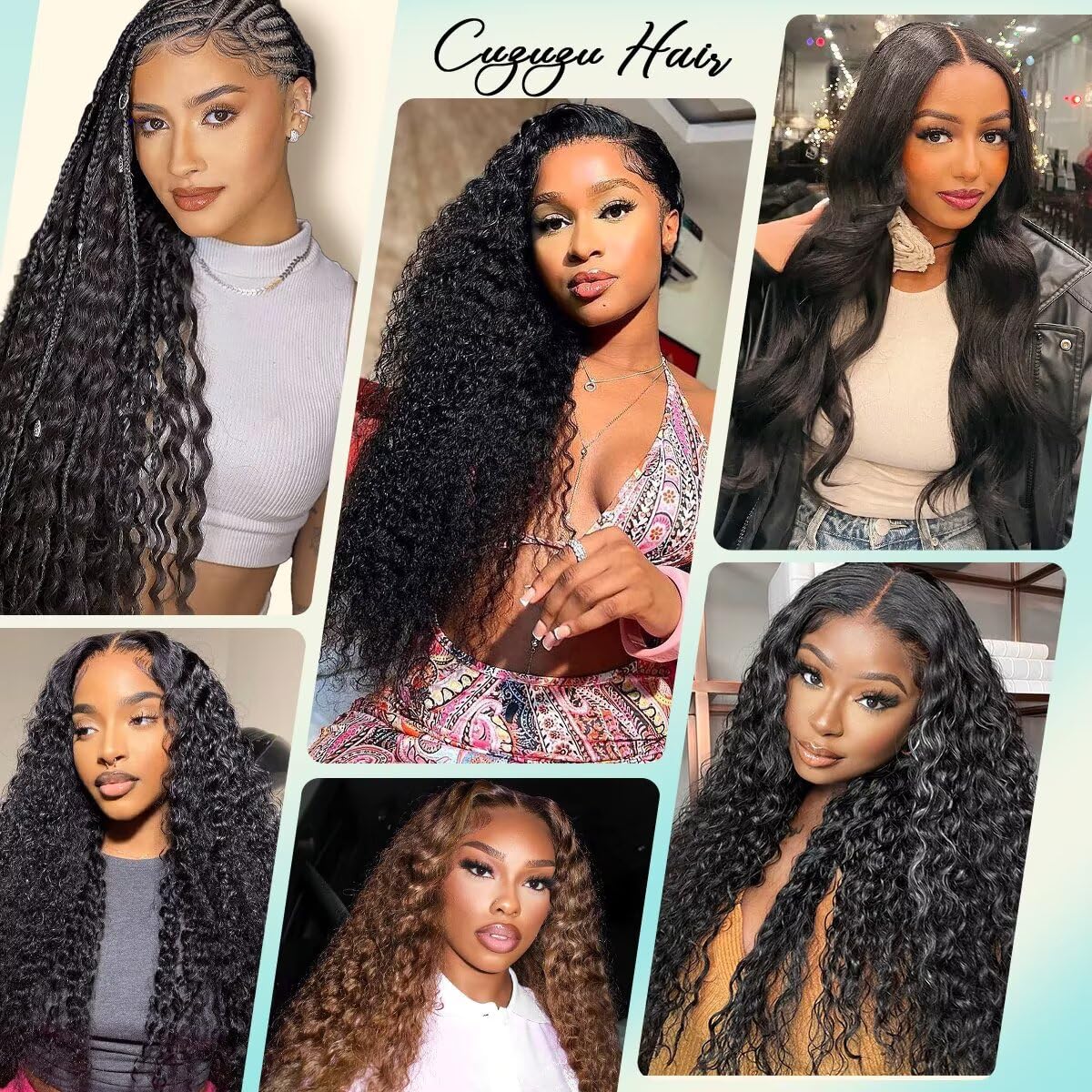 Cuzuzu 12A Deep Wave Bundles length comparison