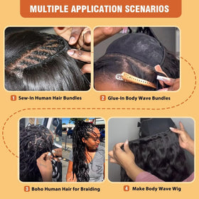 Cuzuzu 12A Human Hair Bundle 28 Inch Body Wave in packaging