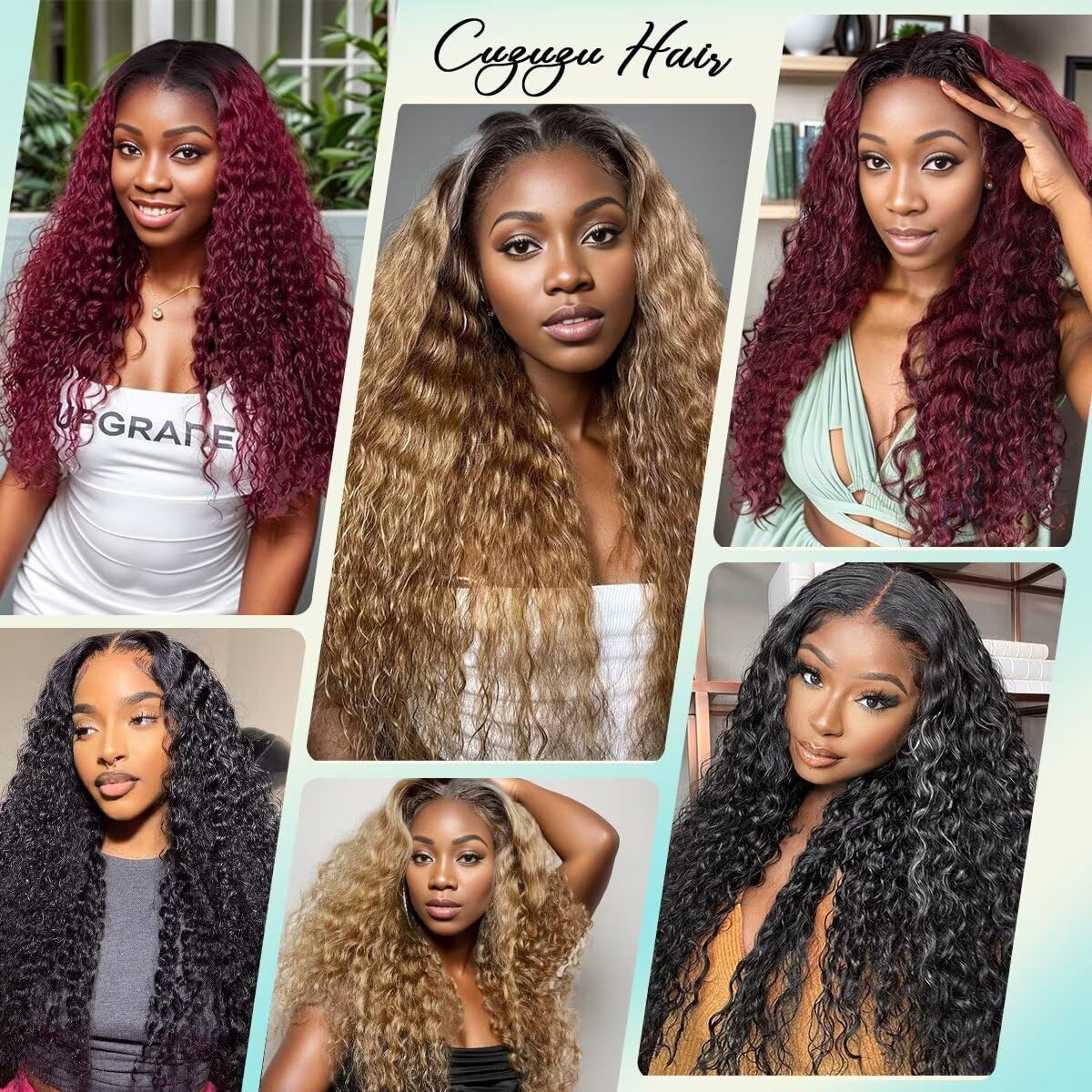 Cuzuzu 12A Human Hair Bundles 16 Inch in natural light