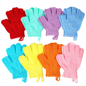 CVNDKN Exfoliating Bath Gloves set of 16 pcs in various colours