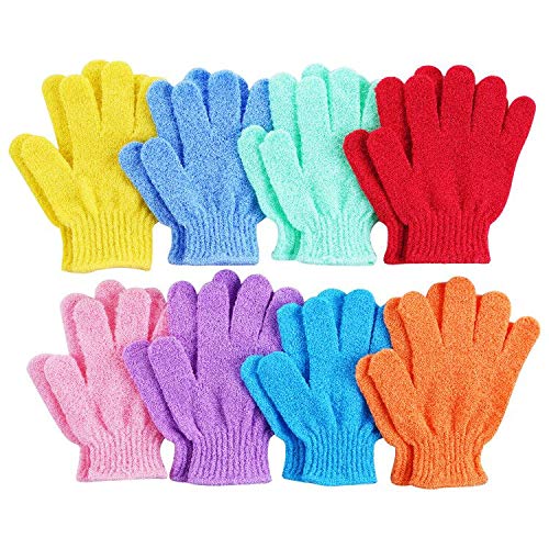 CVNDKN Exfoliating Shower Gloves front view with packaging