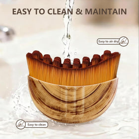 Cxguu Lymphatic Contour Face Brush displayed on a vanity