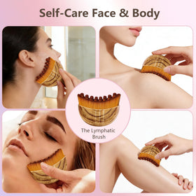 Cxguu Lymphatic Contour Face Brush with essential oils