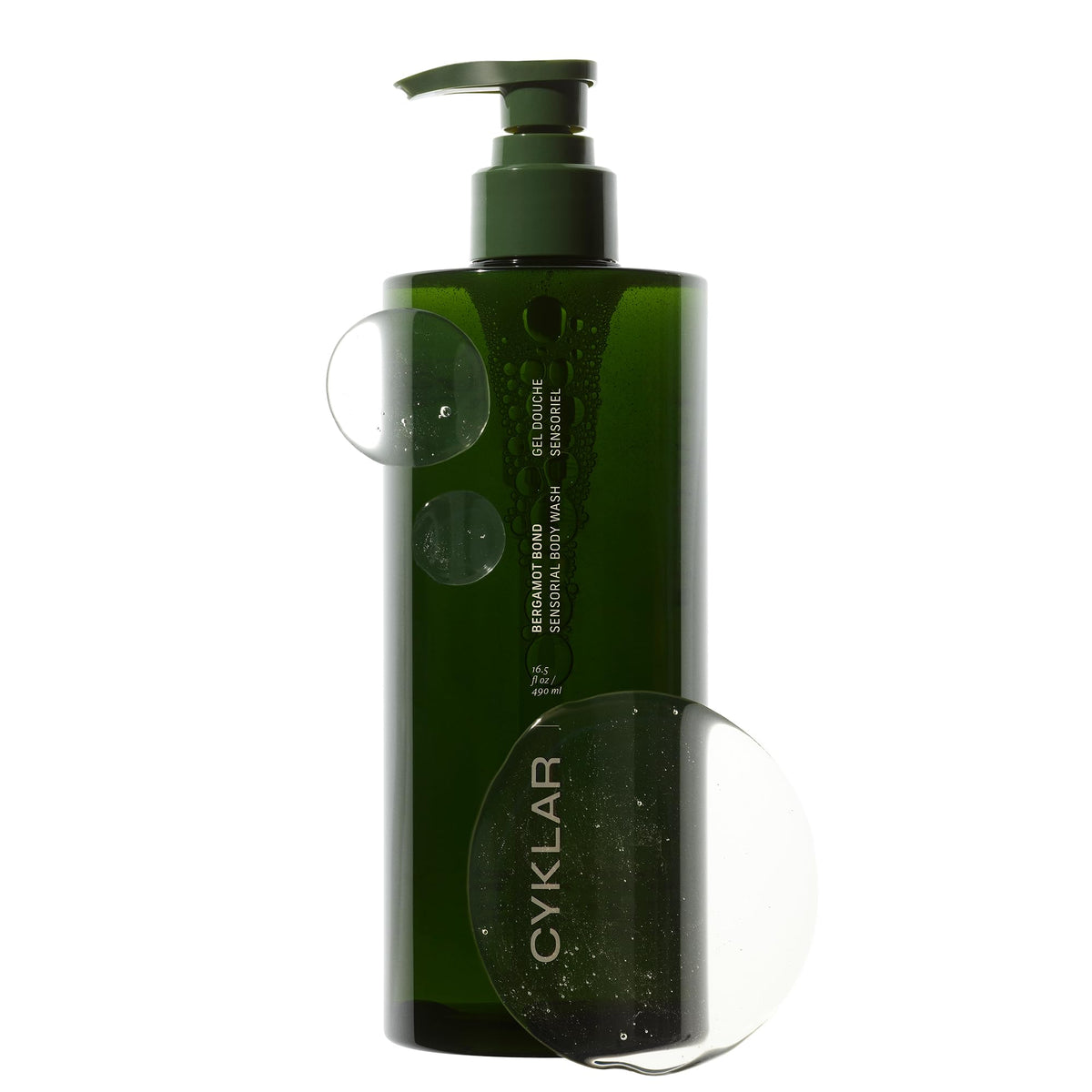 CYKLAR Multi-Oil Body Wash Cleanser 16.5 Fl Oz Bergamot front view