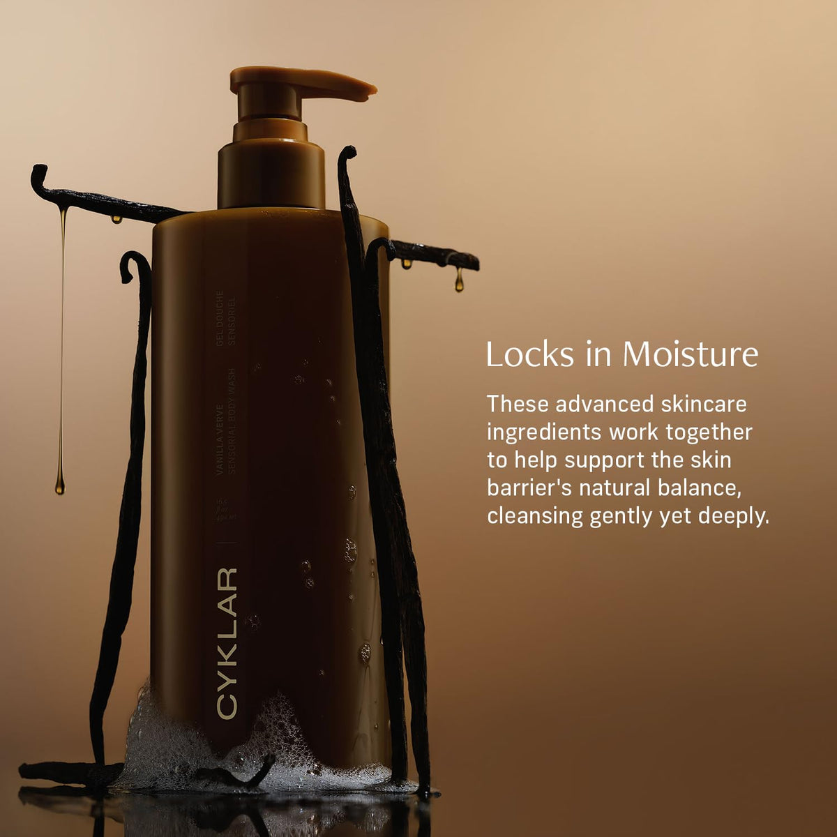 CYKLAR Sensorial Multi-Oil Body Wash Vanilla Verve side view